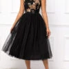 Black Sequin Sleeveless Round Neck Dress