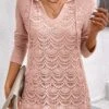 Light Pink Patchwork Long Sleeve Hoodie